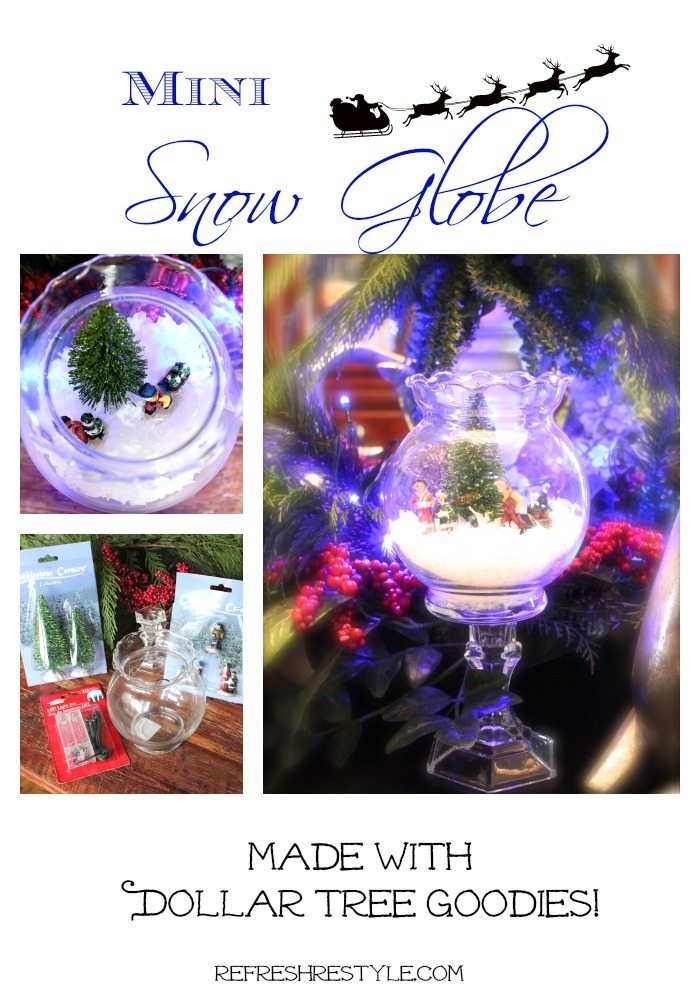 Mini Snow Globe - DIY - Refresh Restyle